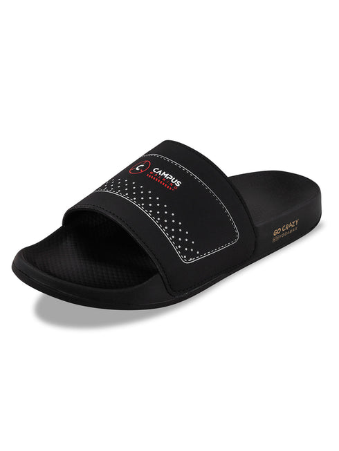 SL-436 Black Men's Slides